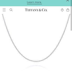 Tiffany & Co 16” sterling silver  necklace